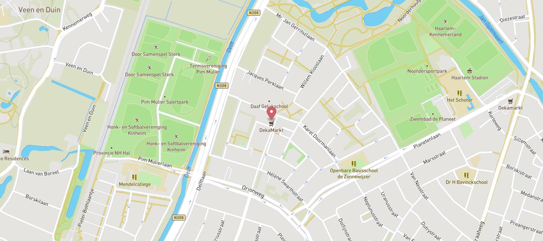 DekaMarkt Haarlem map