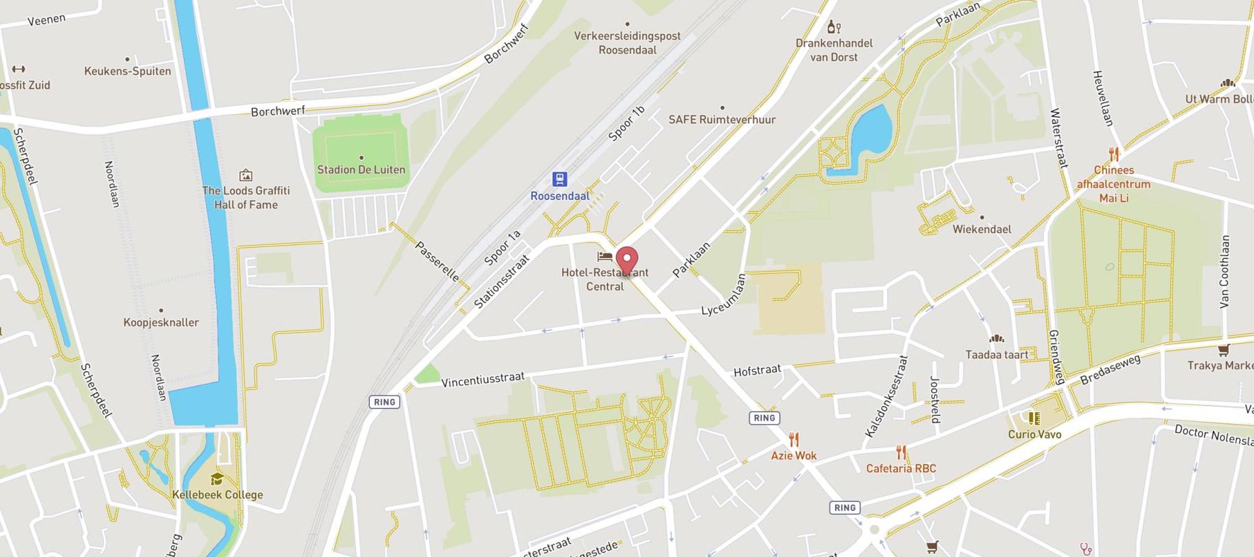 Cafetaria de Brugstraat map