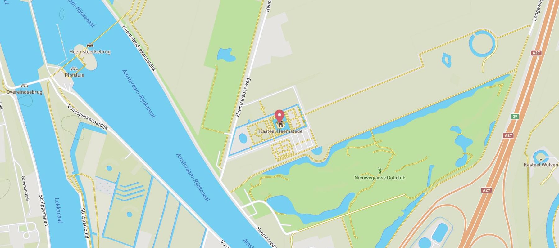 Restaurant Kasteel Heemstede map