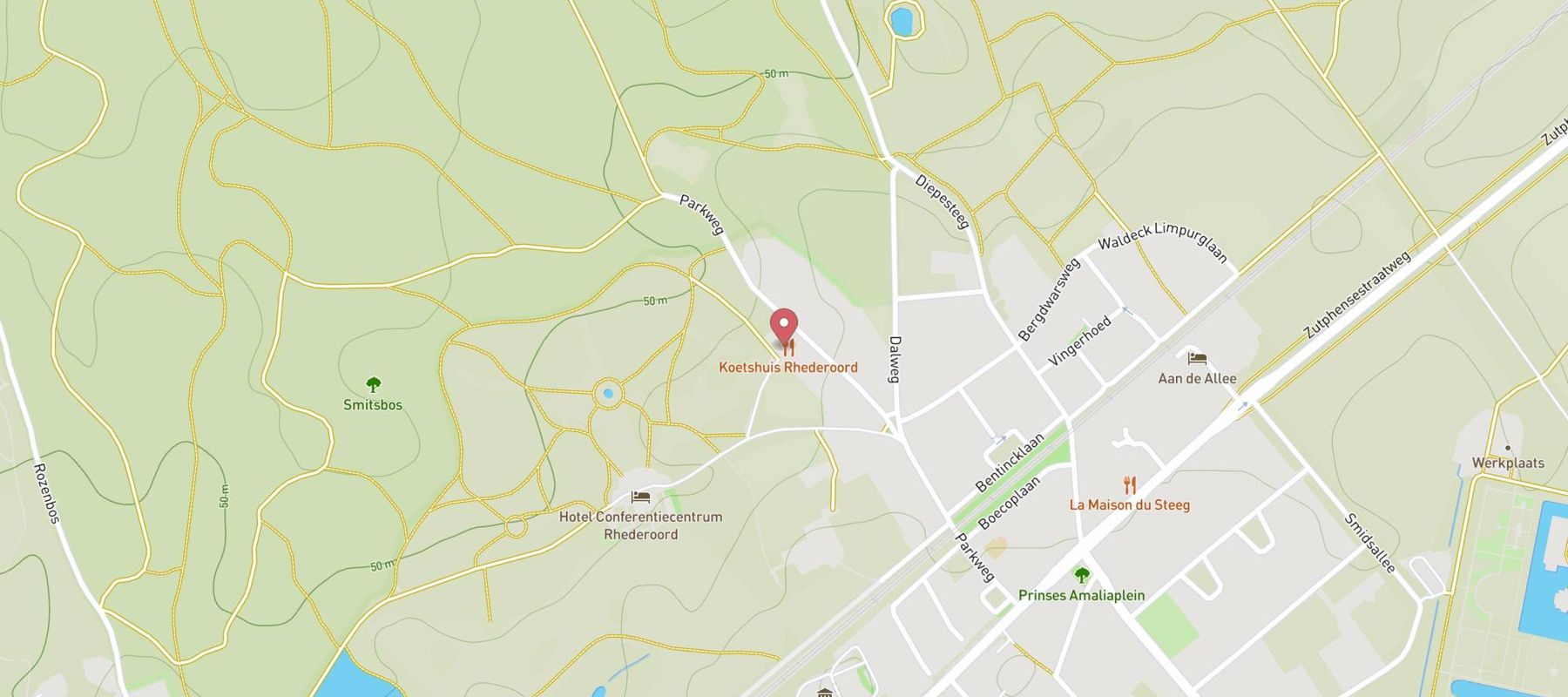 Bar Restaurant Koetshuis by Rhederoord map