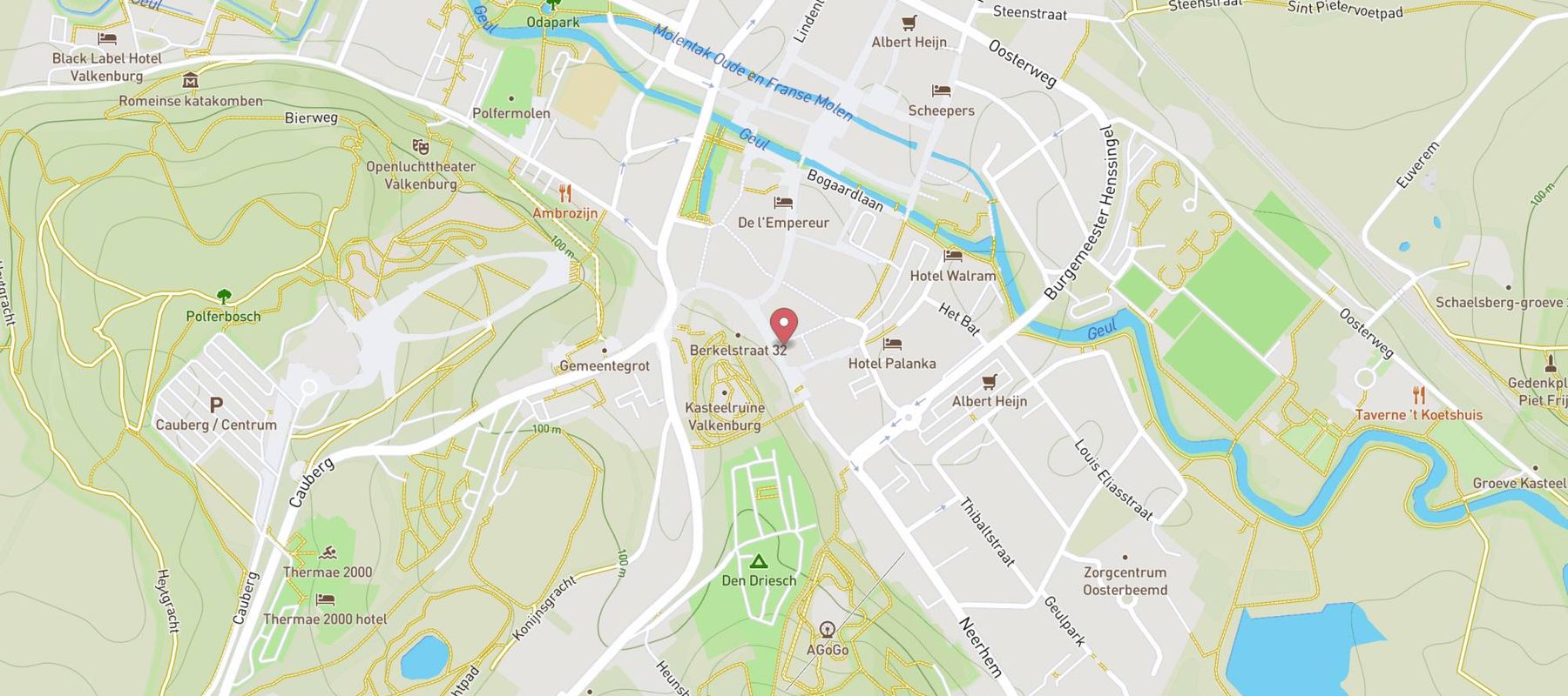 Restaurant Bueno Valkenburg map