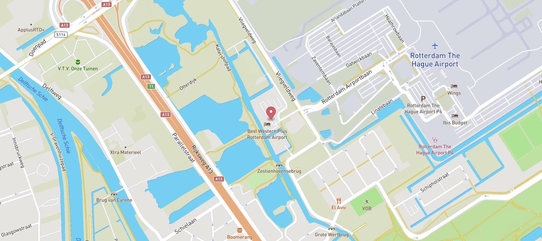 Amrâth Airport Hotel Rotterdam map