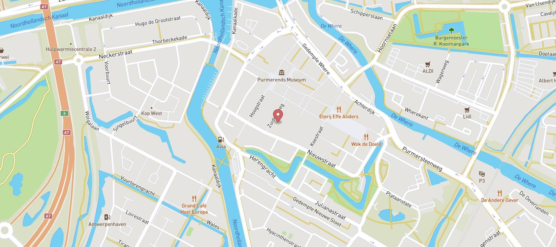 Pearle Opticiens Purmerend - Willem Eggertstraat map