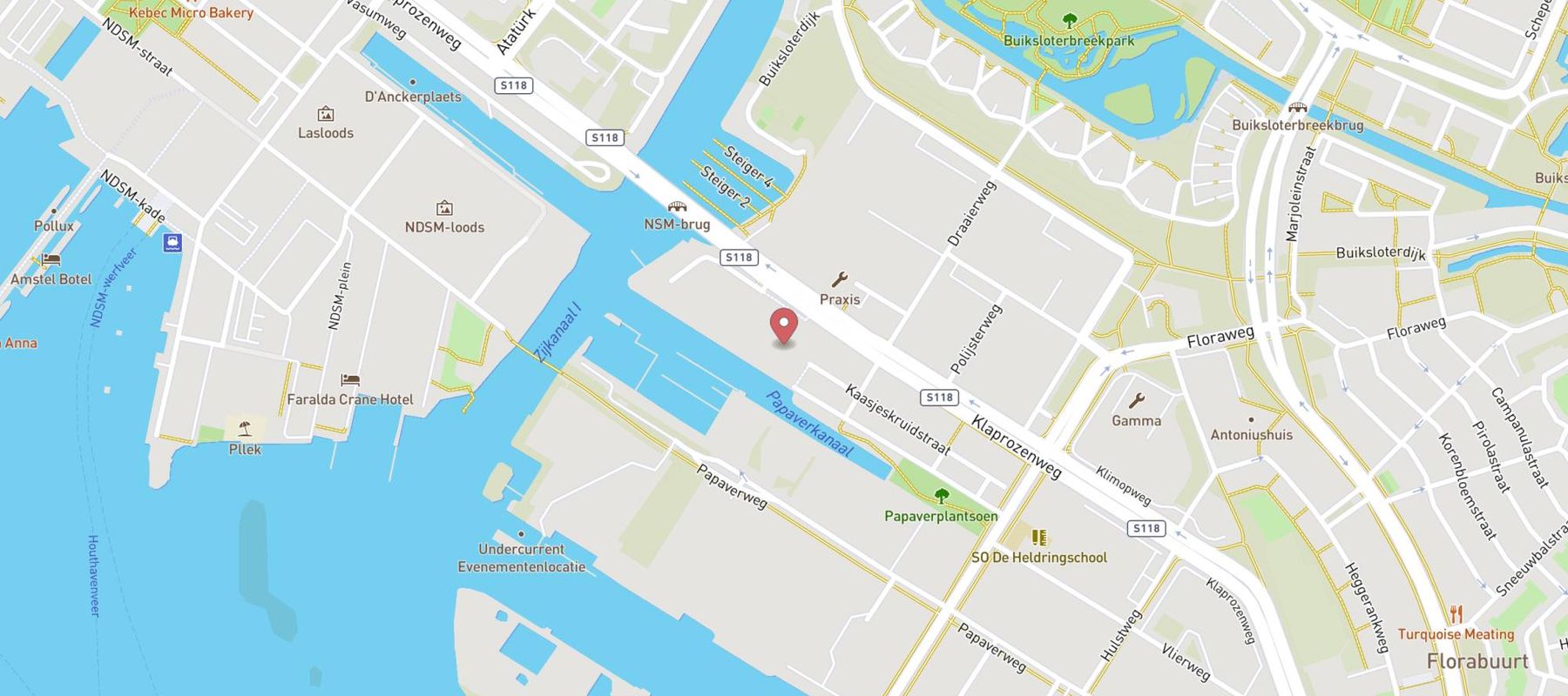 Bo-rent Amsterdam, Klaprozenweg map