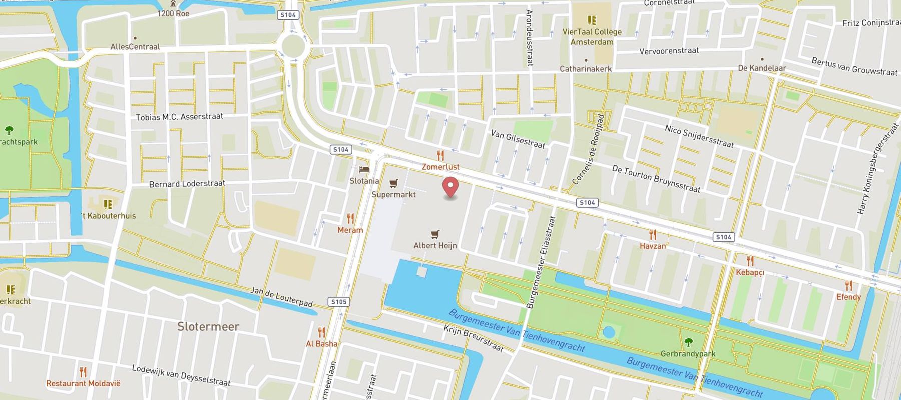 Blokker Amsterdam Willem Kraanstraat map