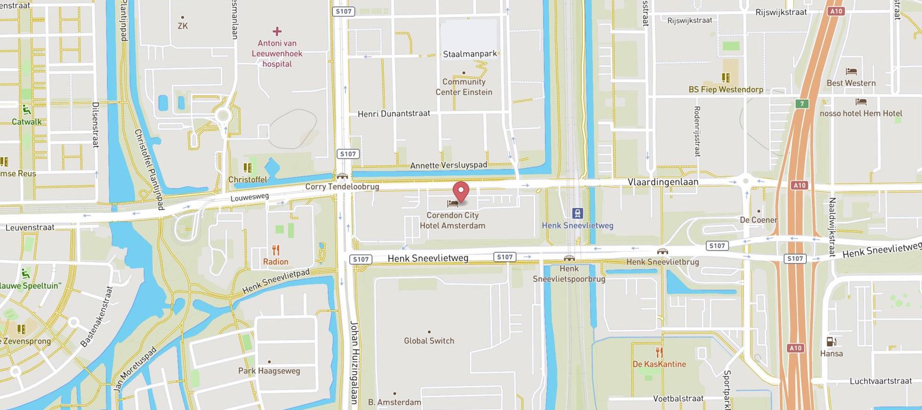 Corendon Amsterdam New-West, a Tribute Portfolio Hotel map