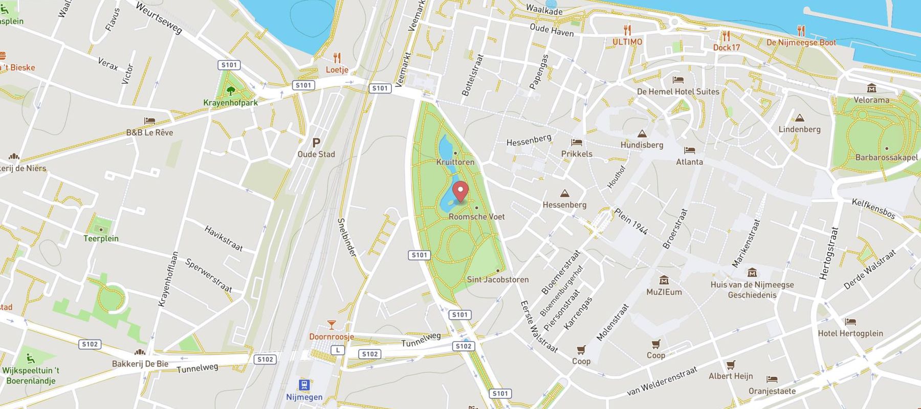 Kronenburgerpark map