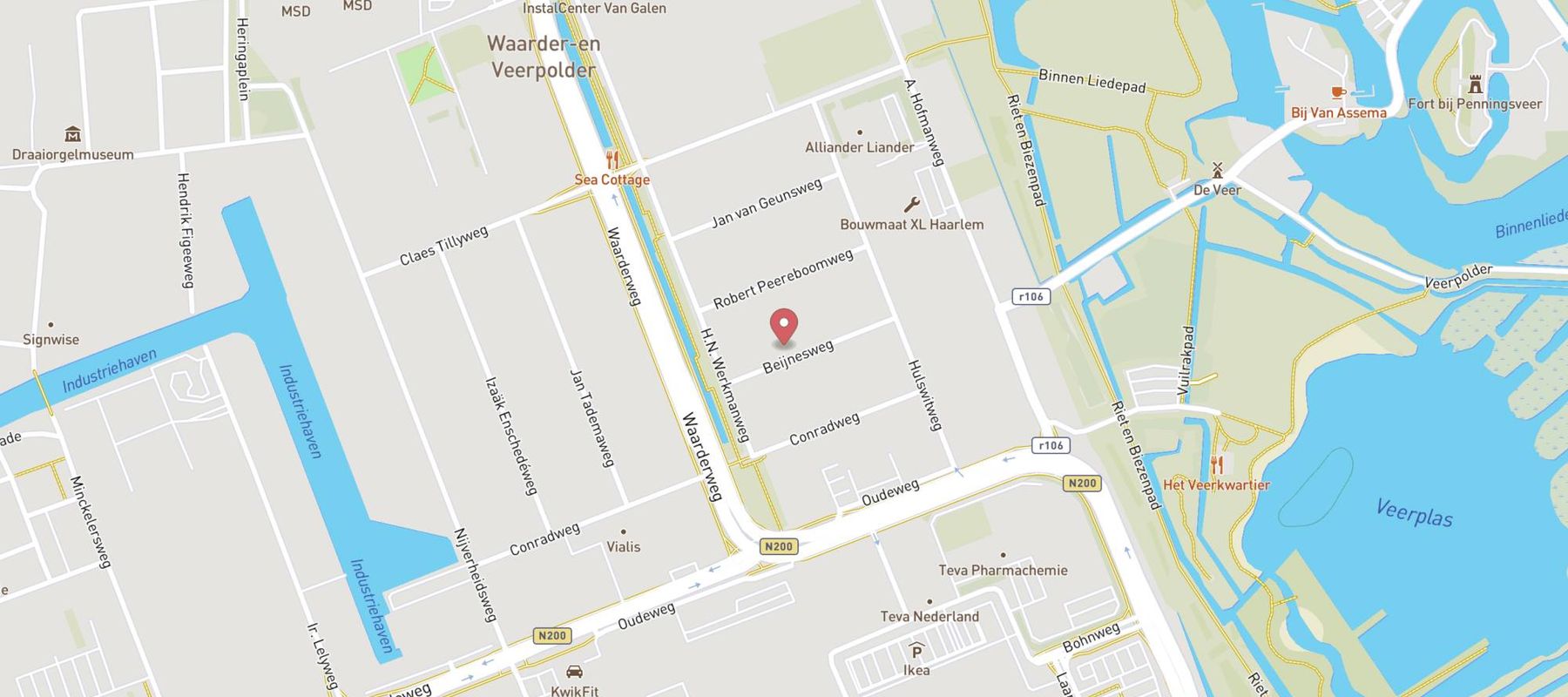 Avis Autoverhuur Haarlem map