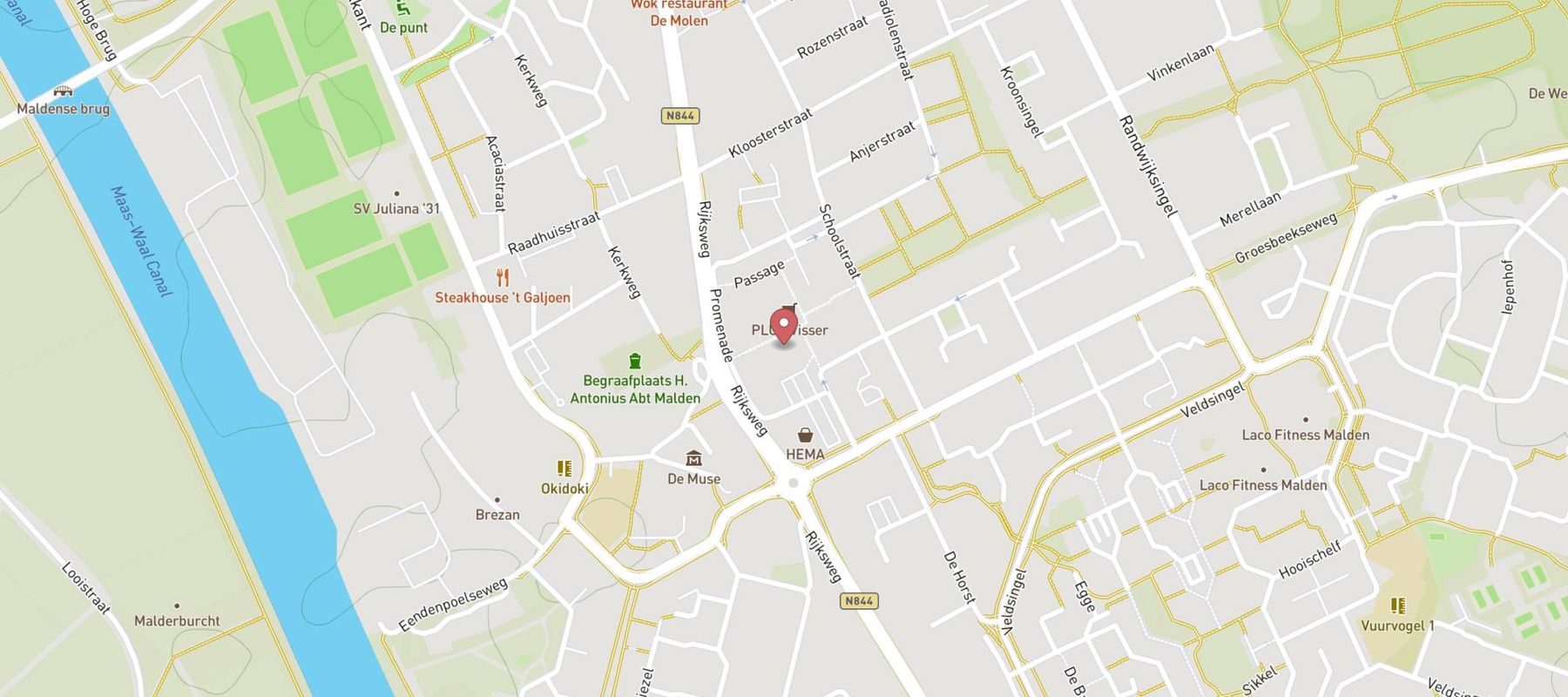 Bakker Bart Malden map