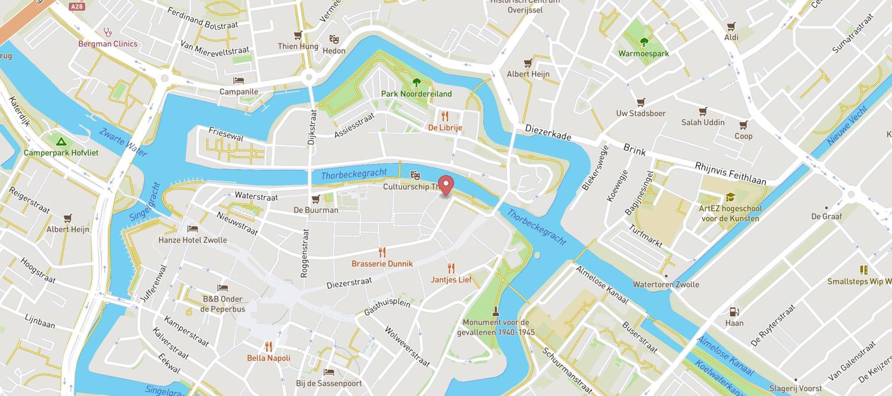 Q-Park Centrum map