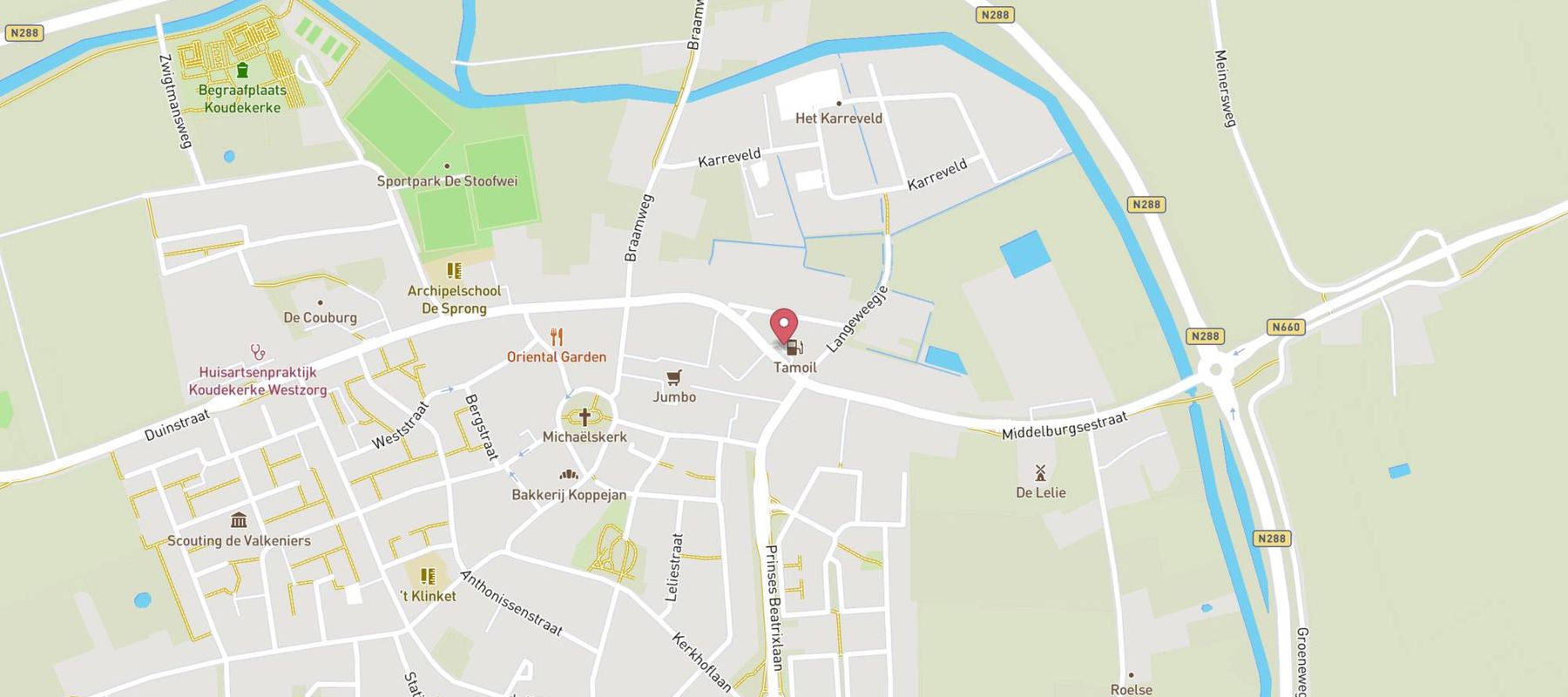 Tamoil Express Koudekerke map