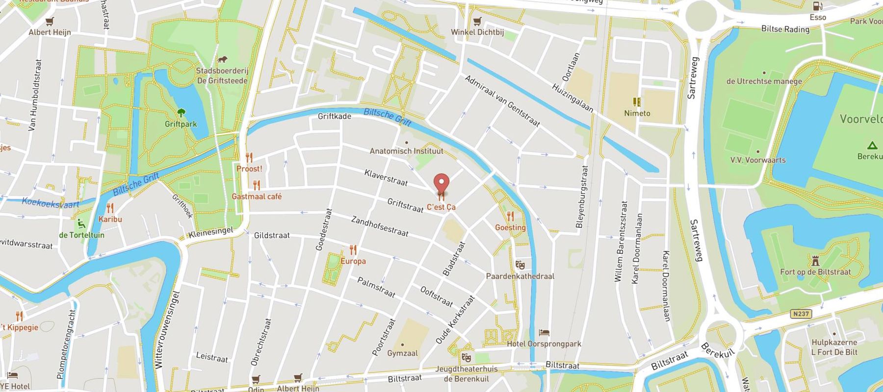 Restaurant C'est ça map