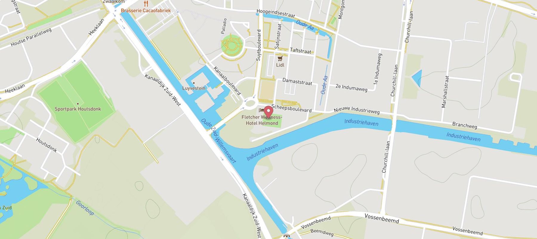 Fletcher Wellness-Hotel Helmond map