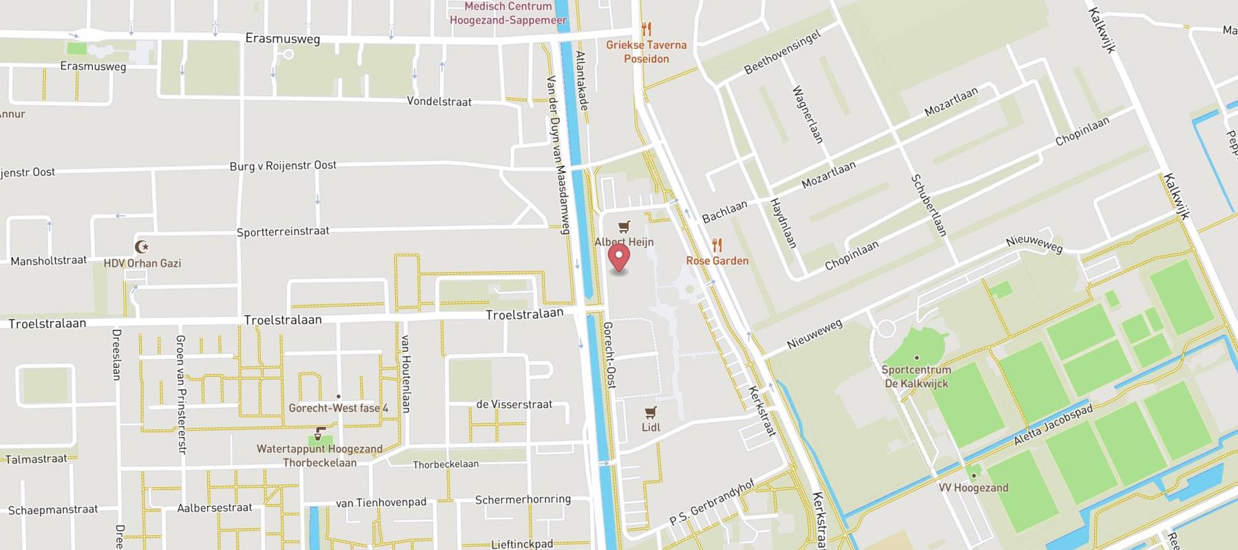 Pearle Opticiens Hoogezand Sappemeer map