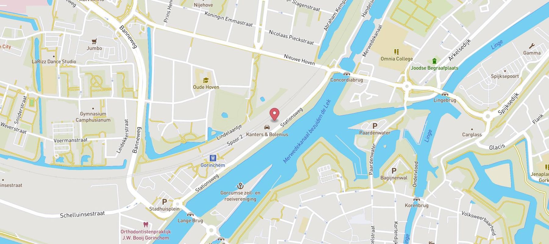 Argos Gorinchem, Stationsweg map