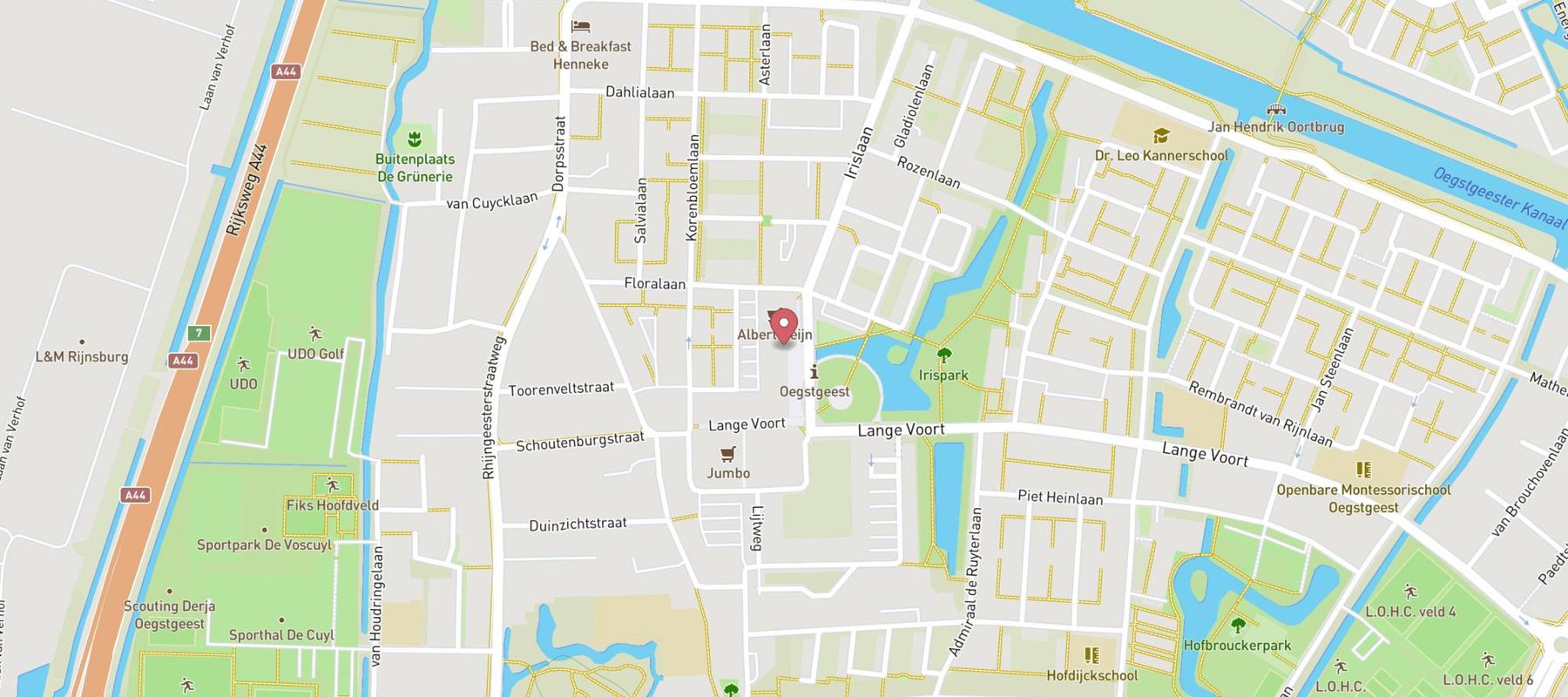 Pearle Opticiens Oegstgeest map