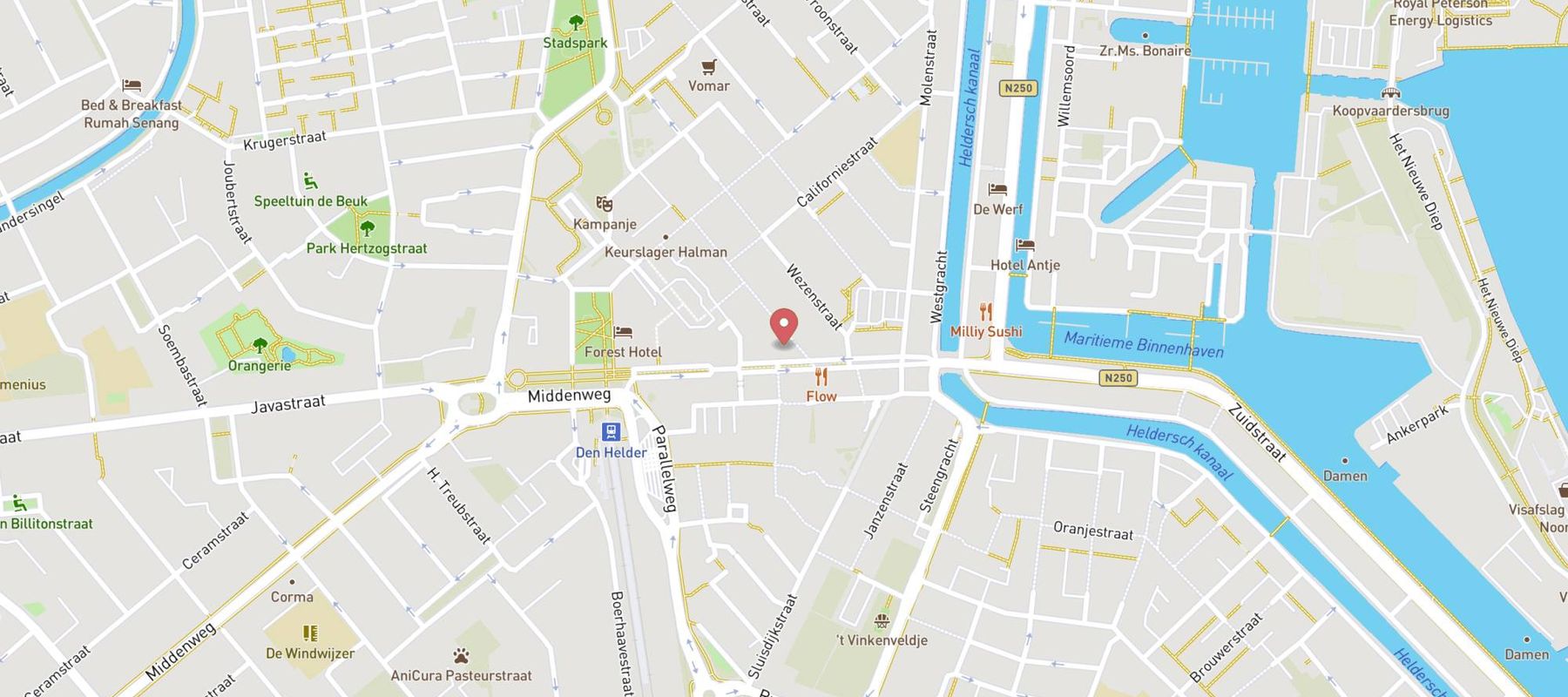 Xenos Den Helder map
