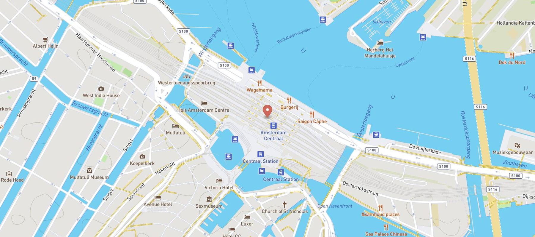 Amsterdam Centraal map