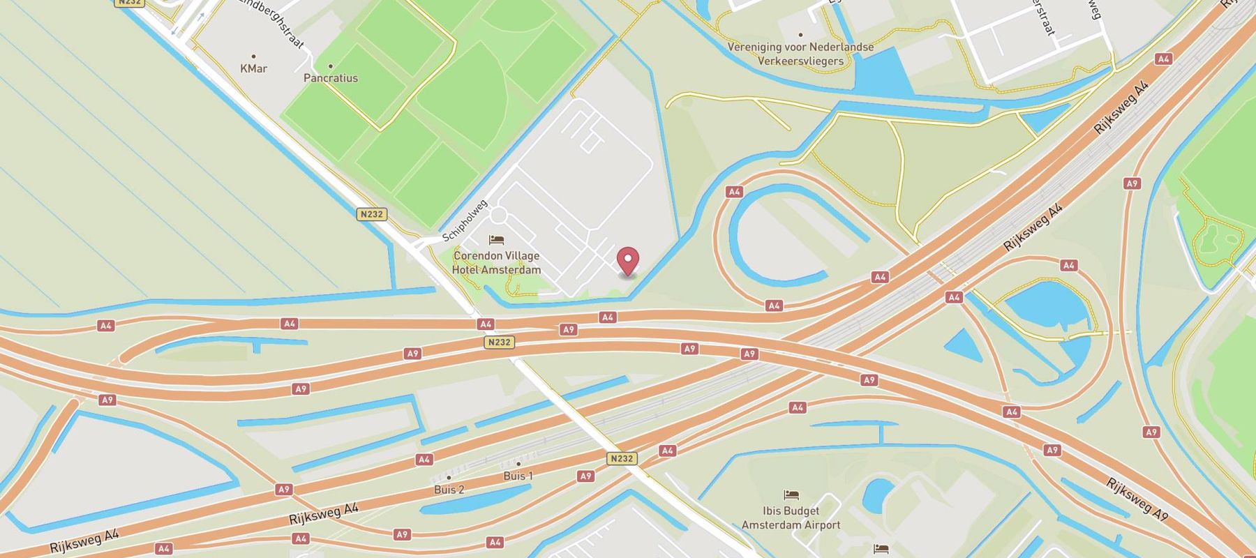 Corendon Urban Amsterdam Schiphol Airport Hotel map