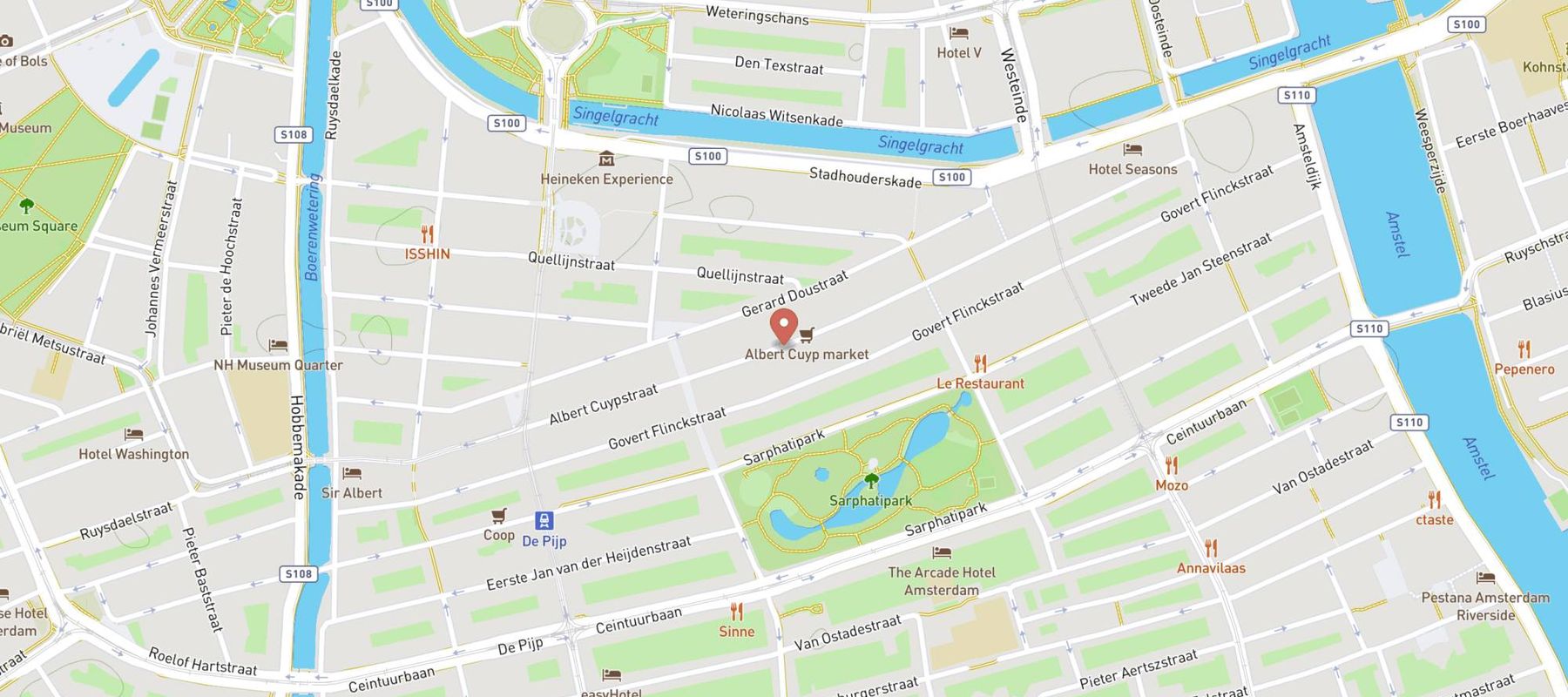 Rudi’s Original Stroopwafels | Albert Cuyp Markt Amsterdam map