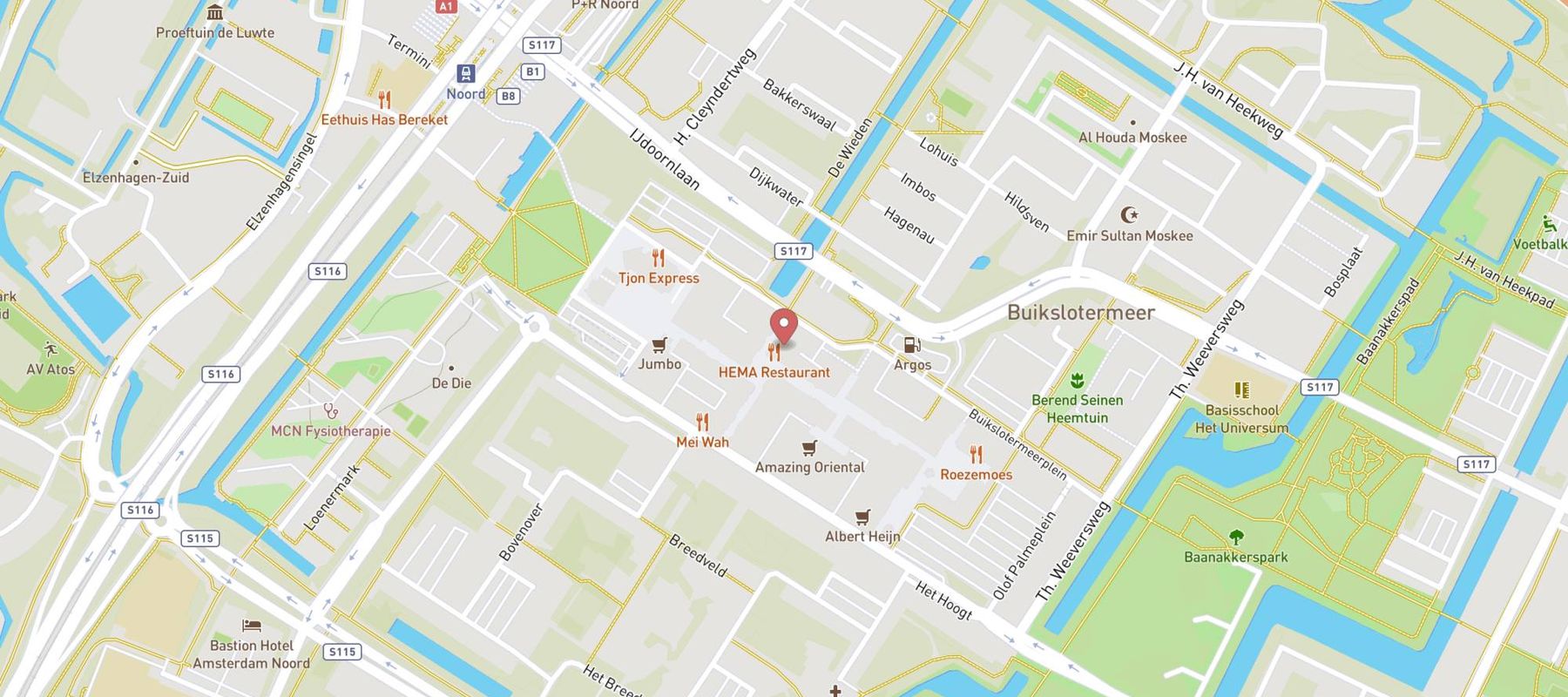 HEMA Amsterdam-Noord map
