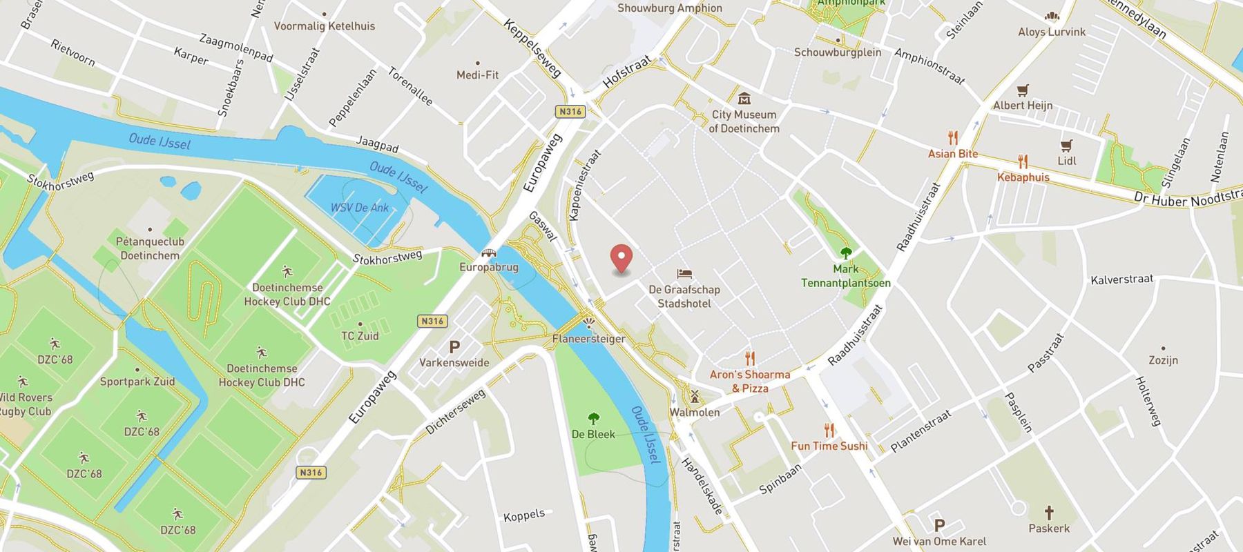 LEV Foodbar map