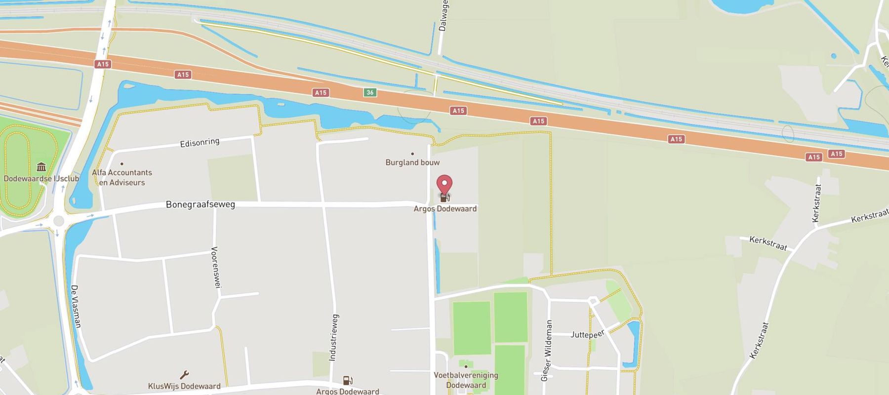 Argos Dodewaard - Dalwagen map