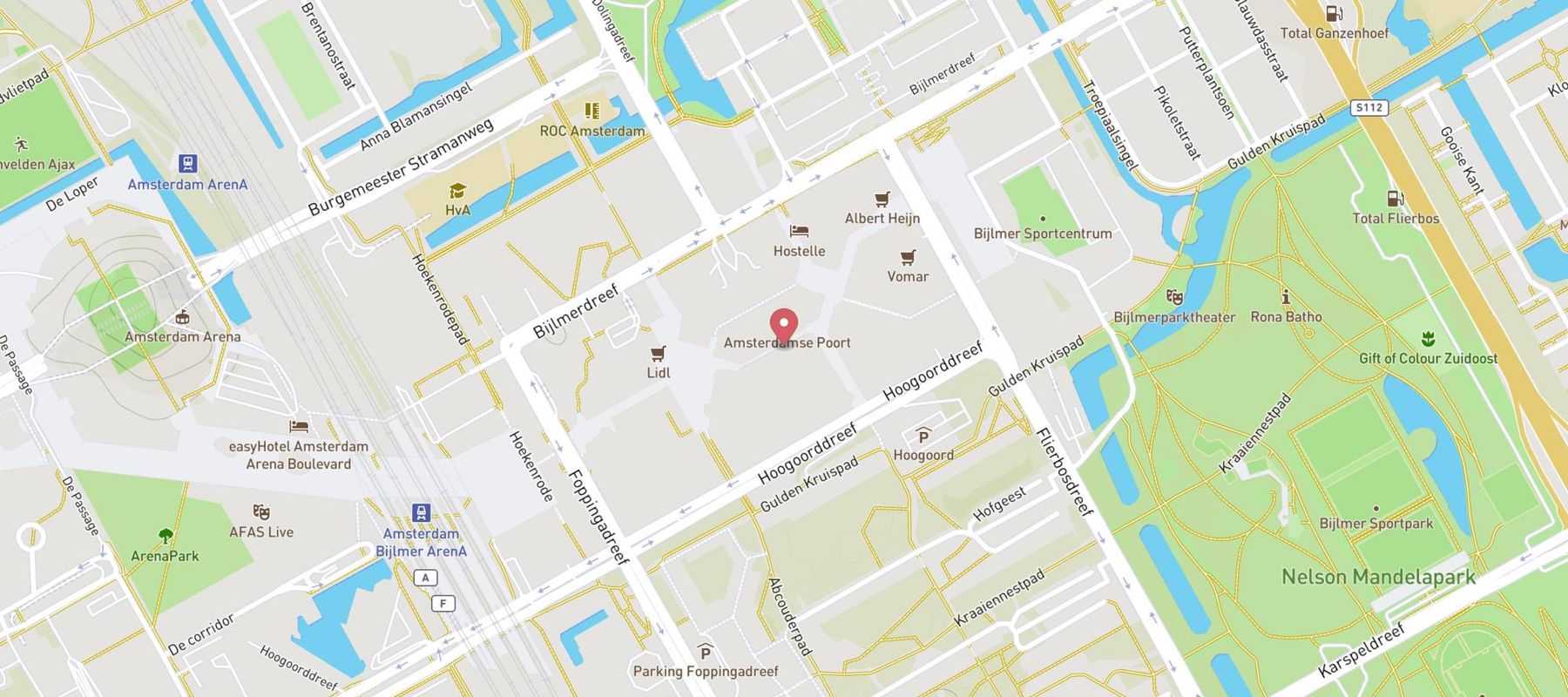 Pearle Opticiens Amsterdam - Zuidoost map