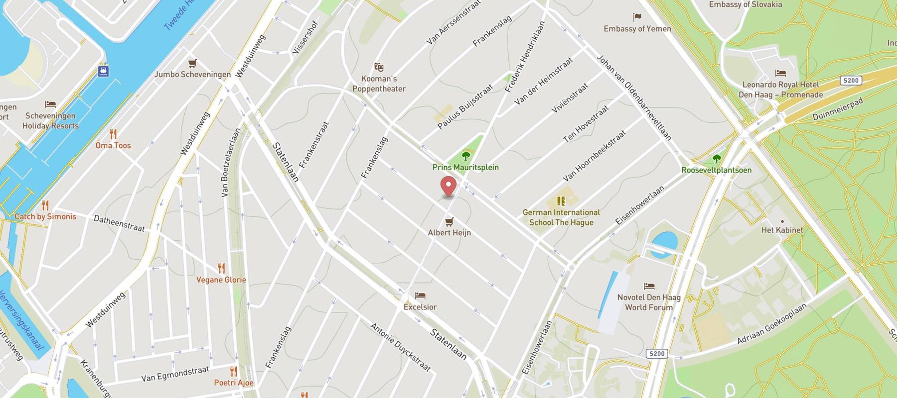 Papa John's Pizza map