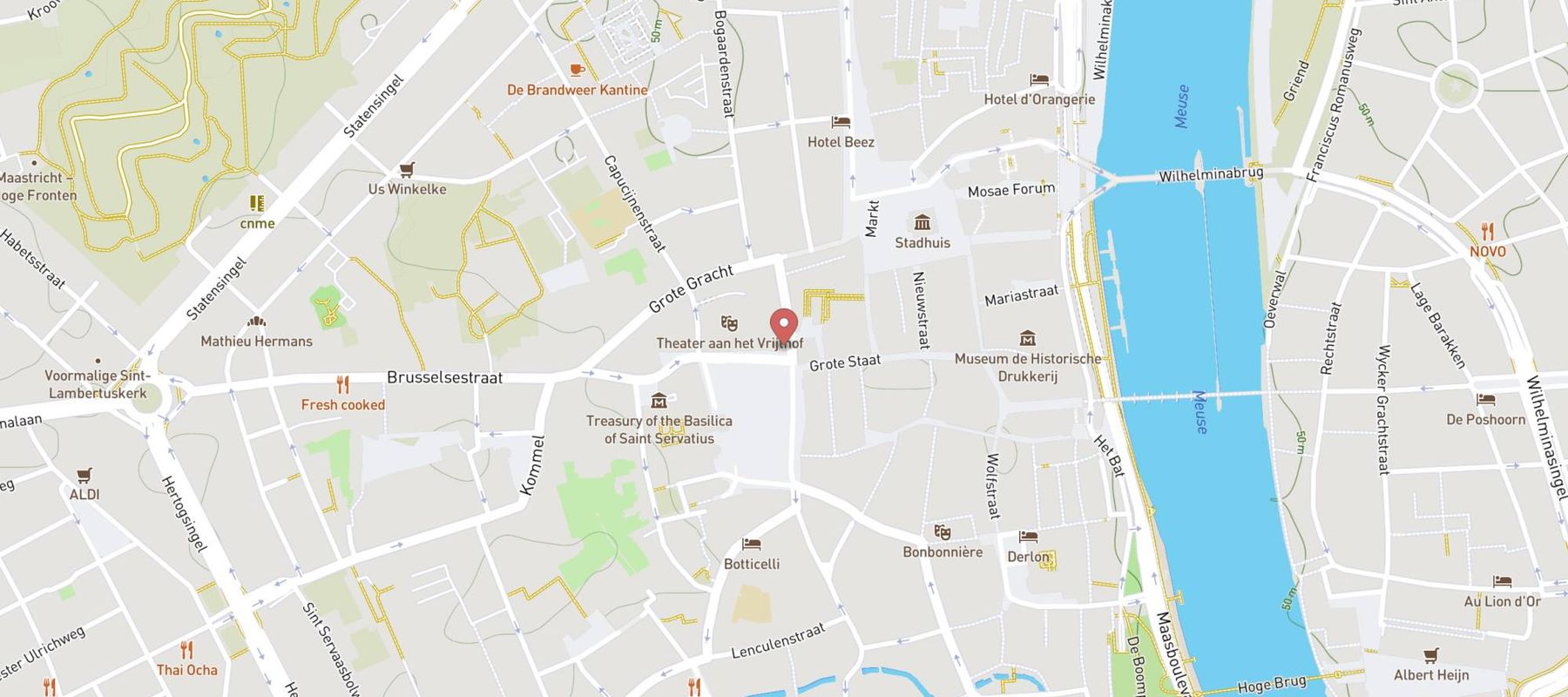 McDonald's Maastricht Vrijthof map