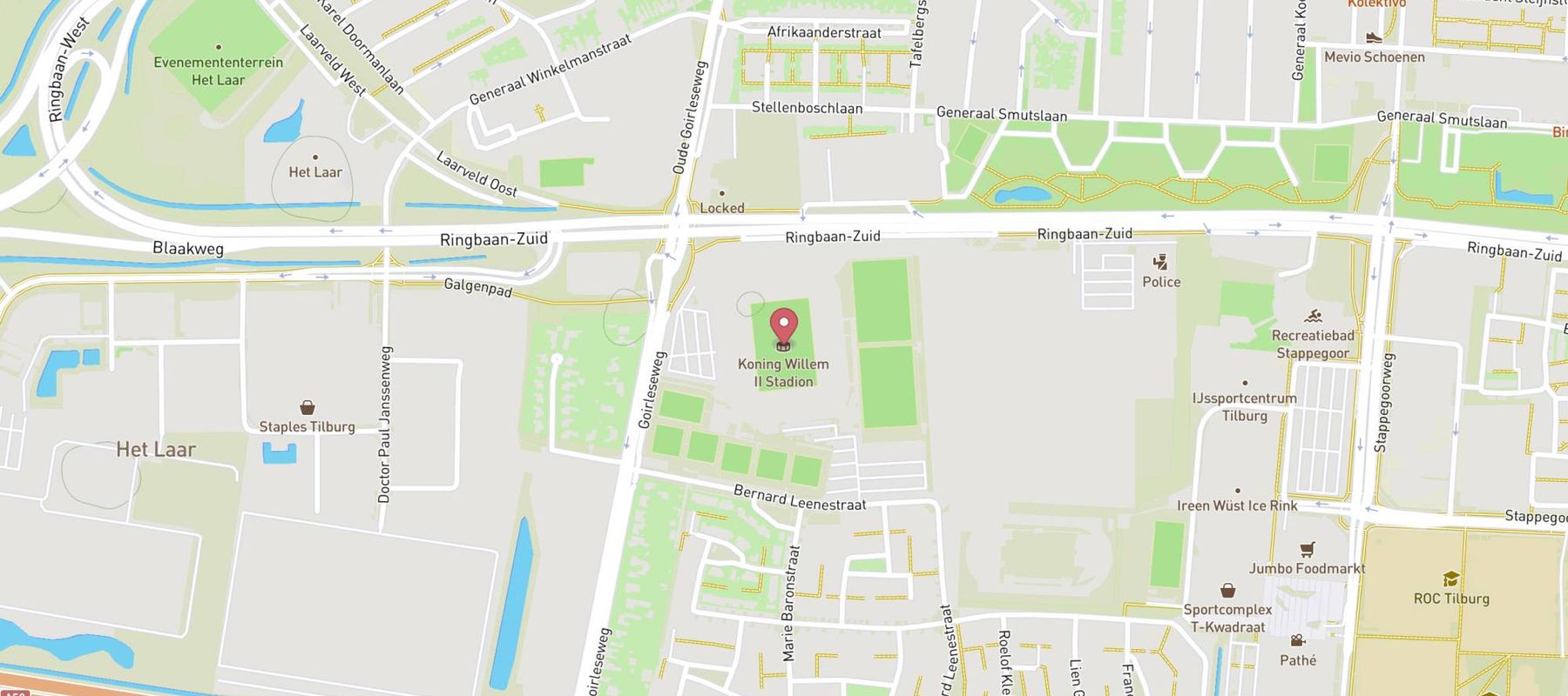 Koning Willem II Stadion map