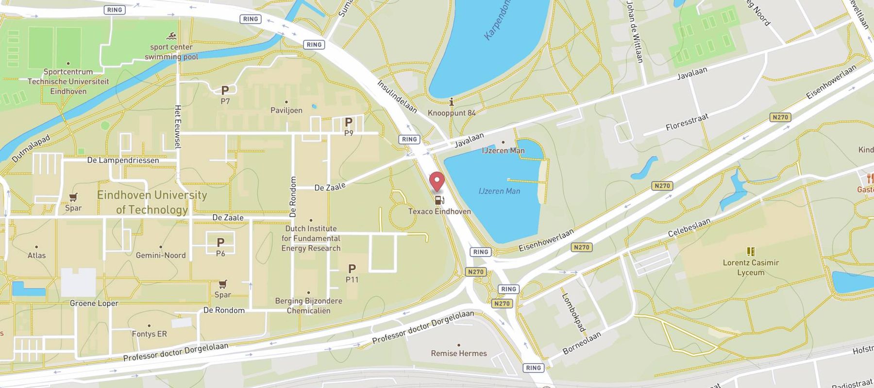 SPAR express Eindhoven map