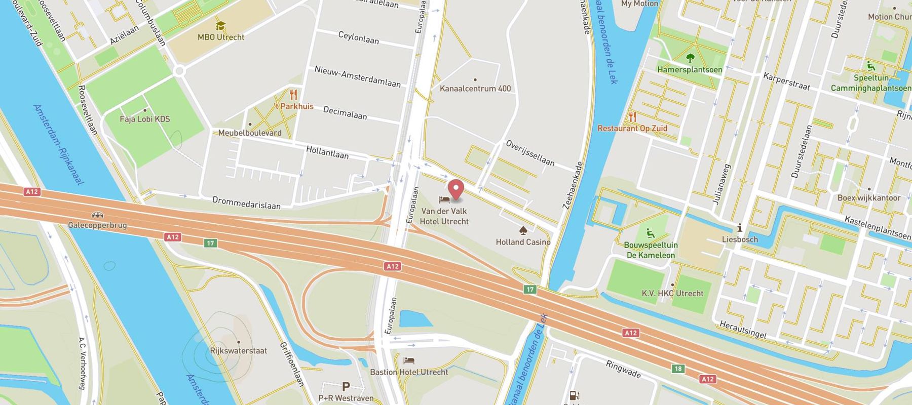 Van der Valk Hotel Utrecht map
