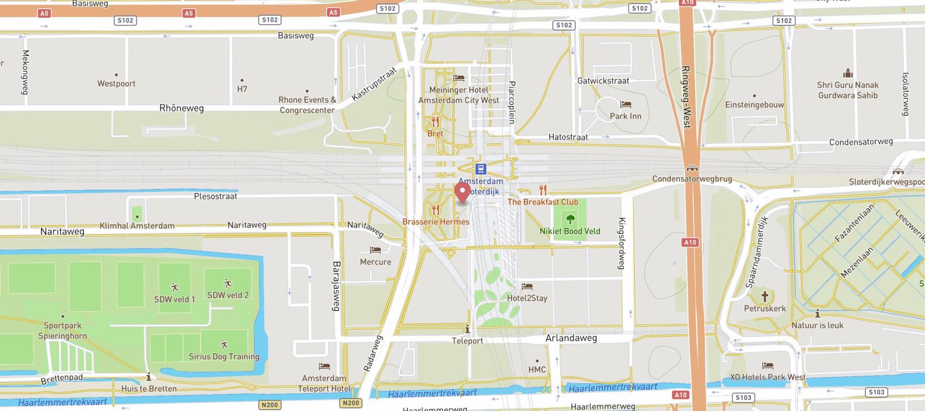 Holiday Inn Express Amsterdam - Sloterdijk Station, an IHG Hotel map