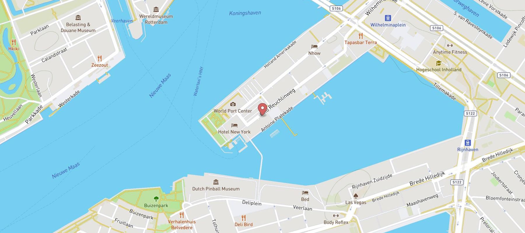 Humphrey’s Restaurant Rotterdam map