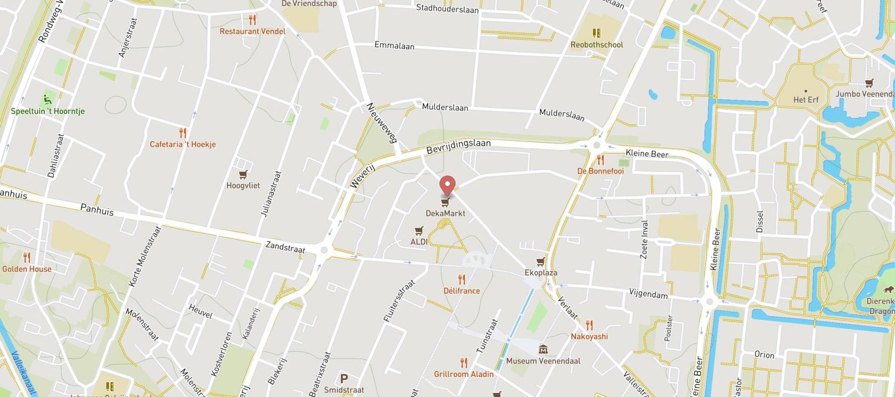 DekaMarkt Veenendaal Scheepjeshof map