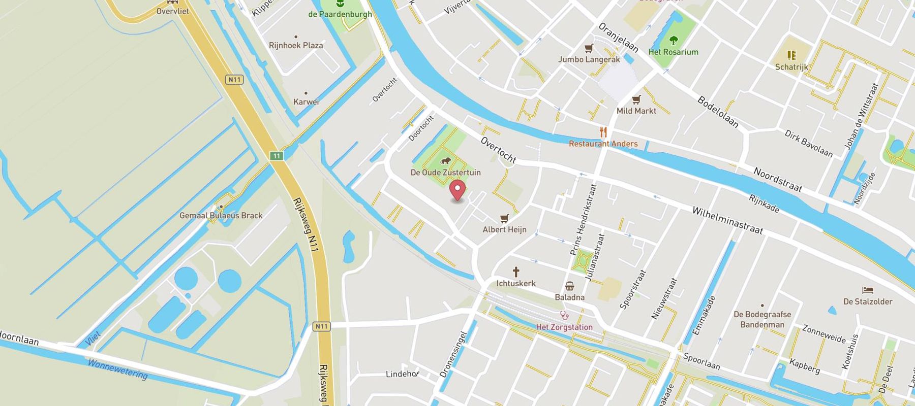 ALDI Bodegraven Doortocht map