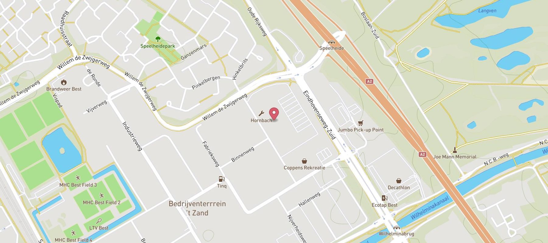 HORNBACH map