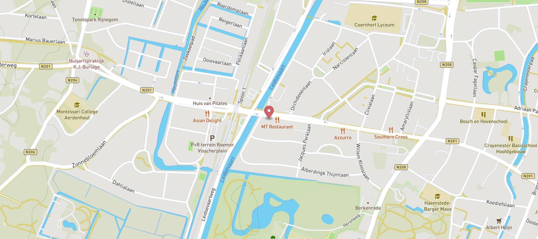 Red Orchids Asian Bistro map