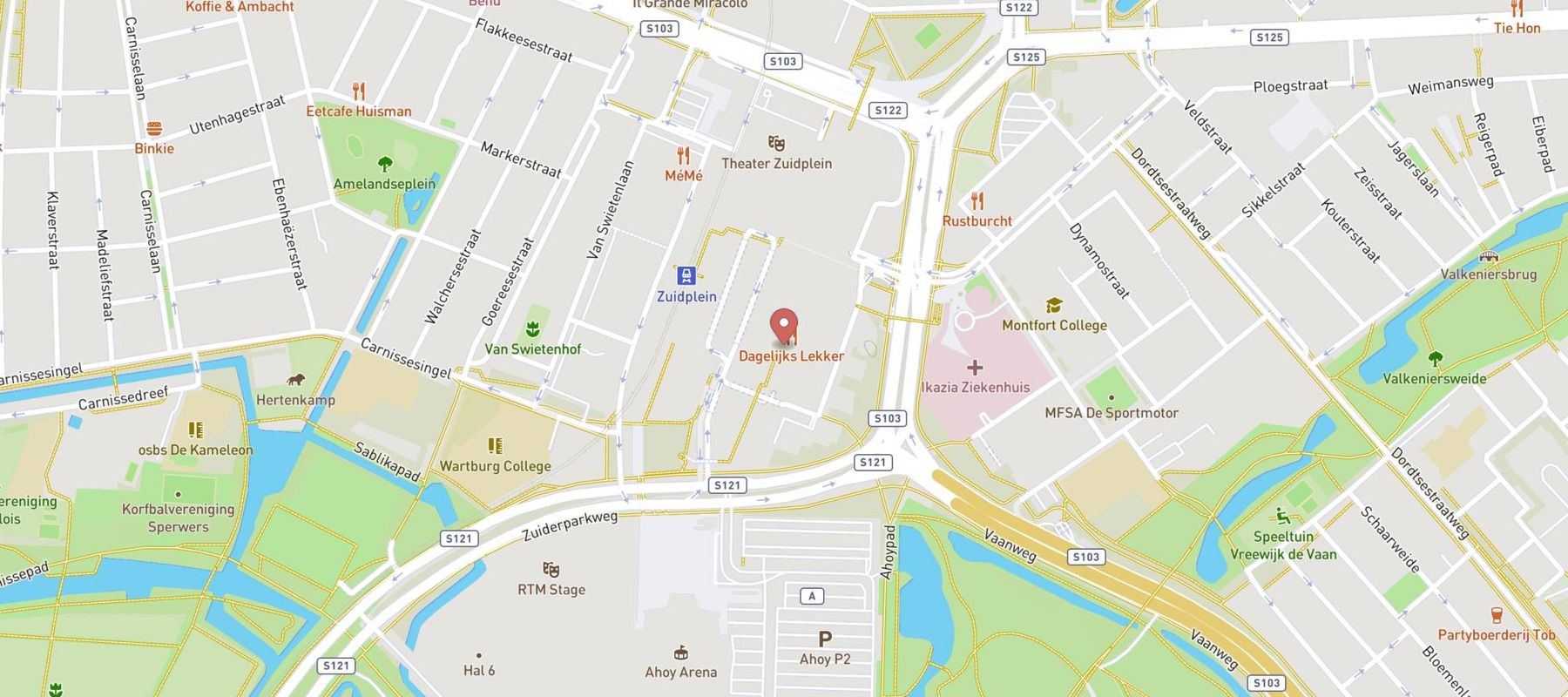 Pearle Opticiens Rotterdam - Zuidplein map