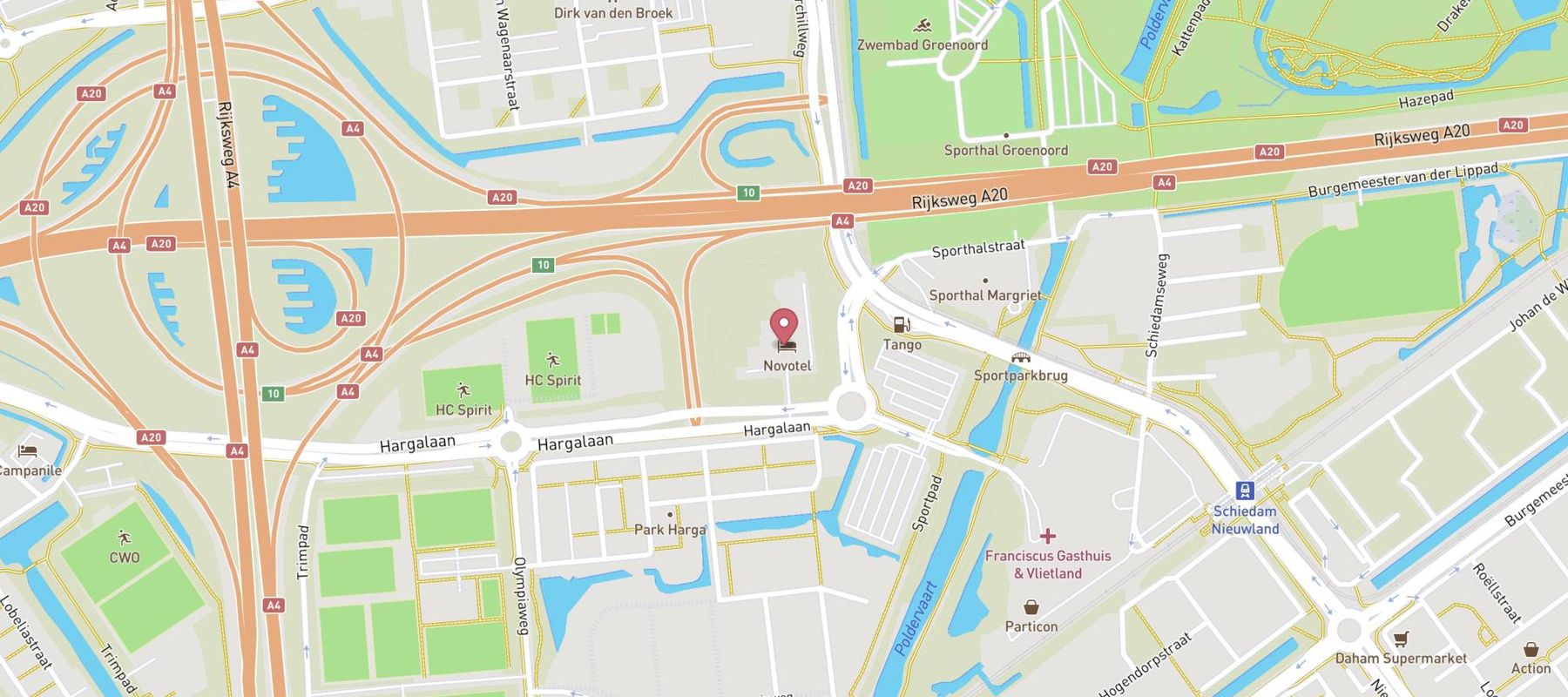 Novotel Rotterdam-Schiedam map