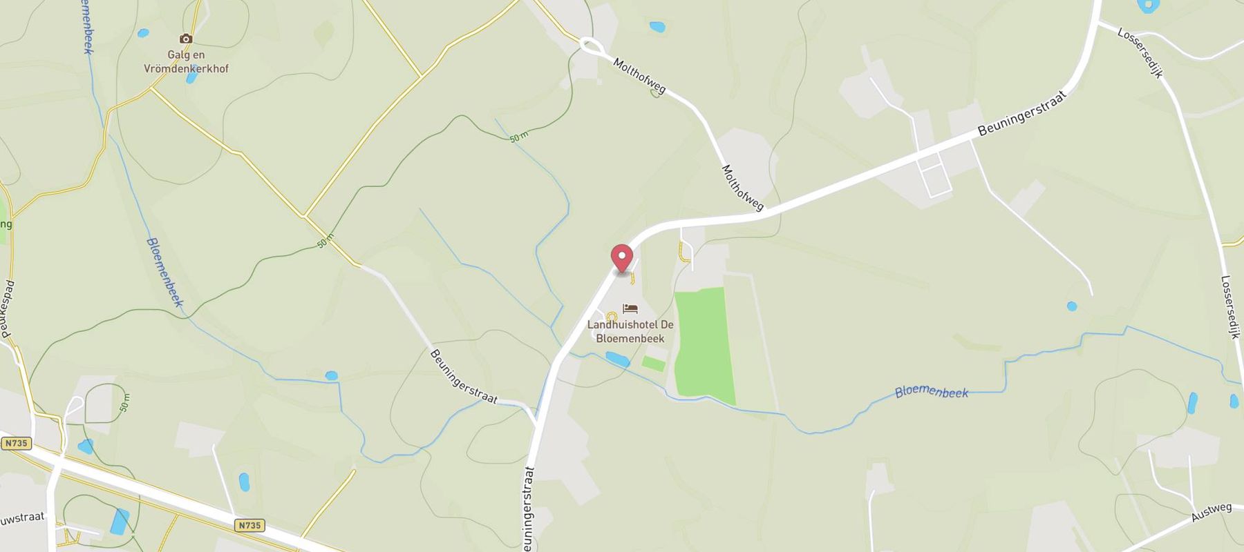 Landhuishotel en Restaurant De Bloemenbeek map