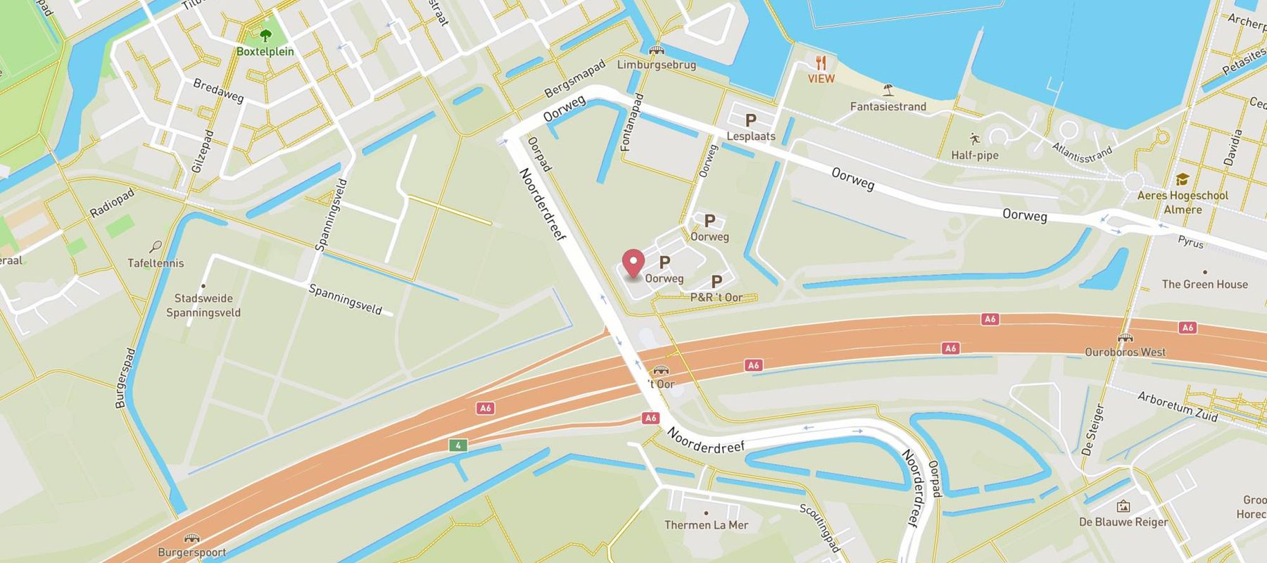 McDonald's Almere Haven map