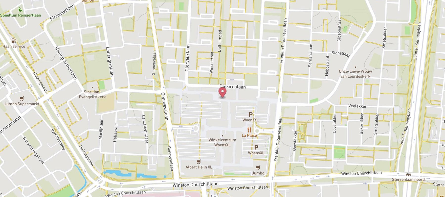 BCC Eindhoven Woensel map