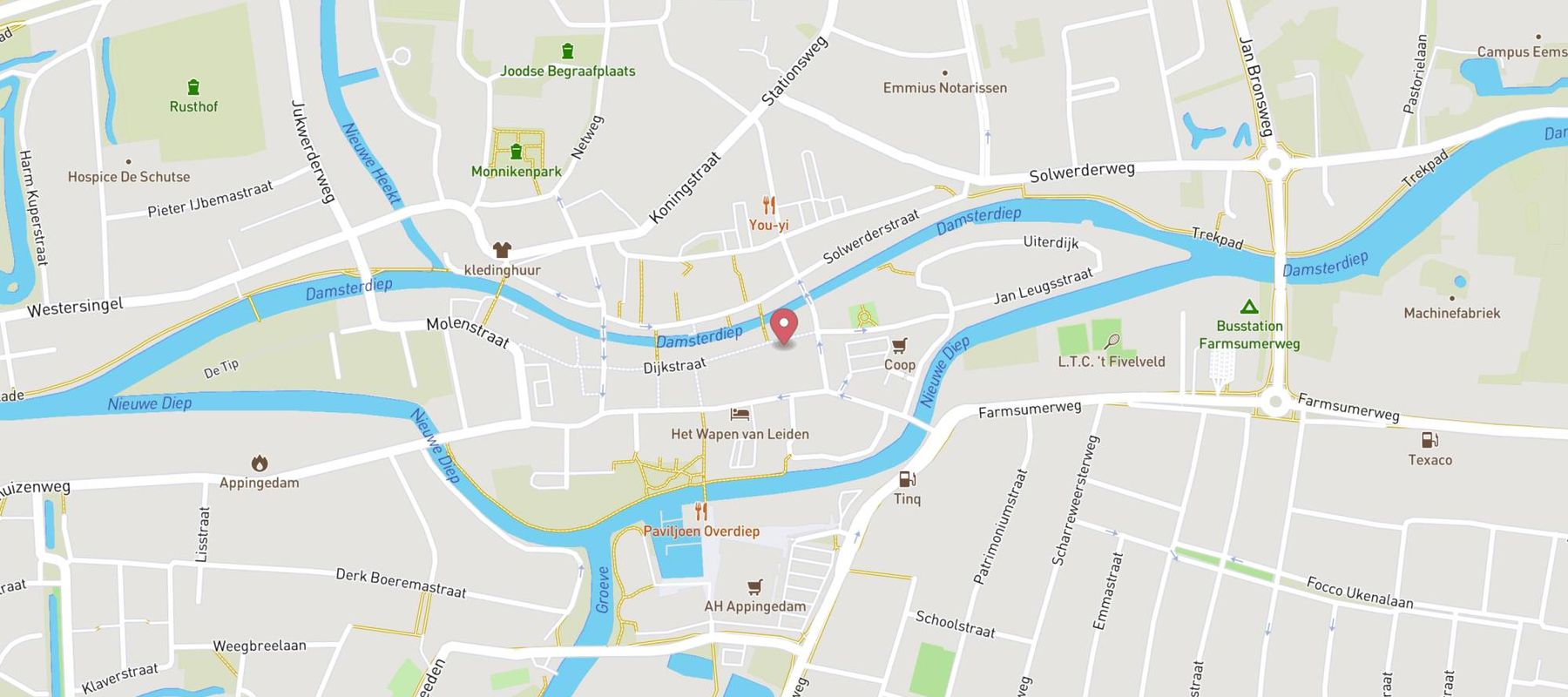 Van Uffelen Mode - Appingedam map