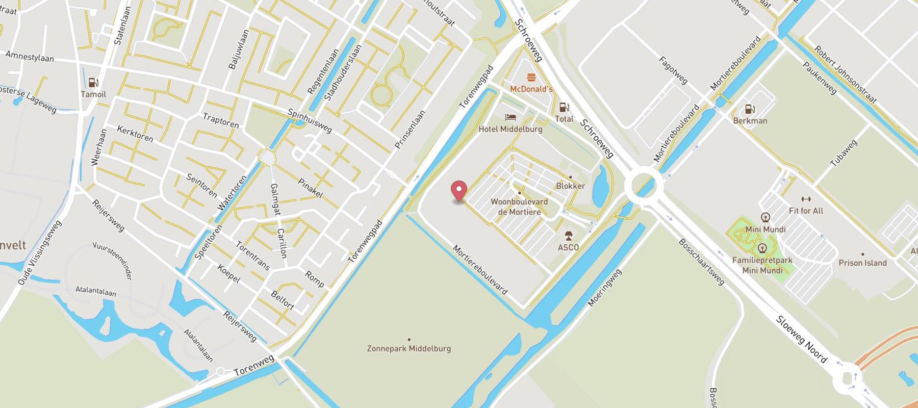 Karwei bouwmarkt Middelburg map