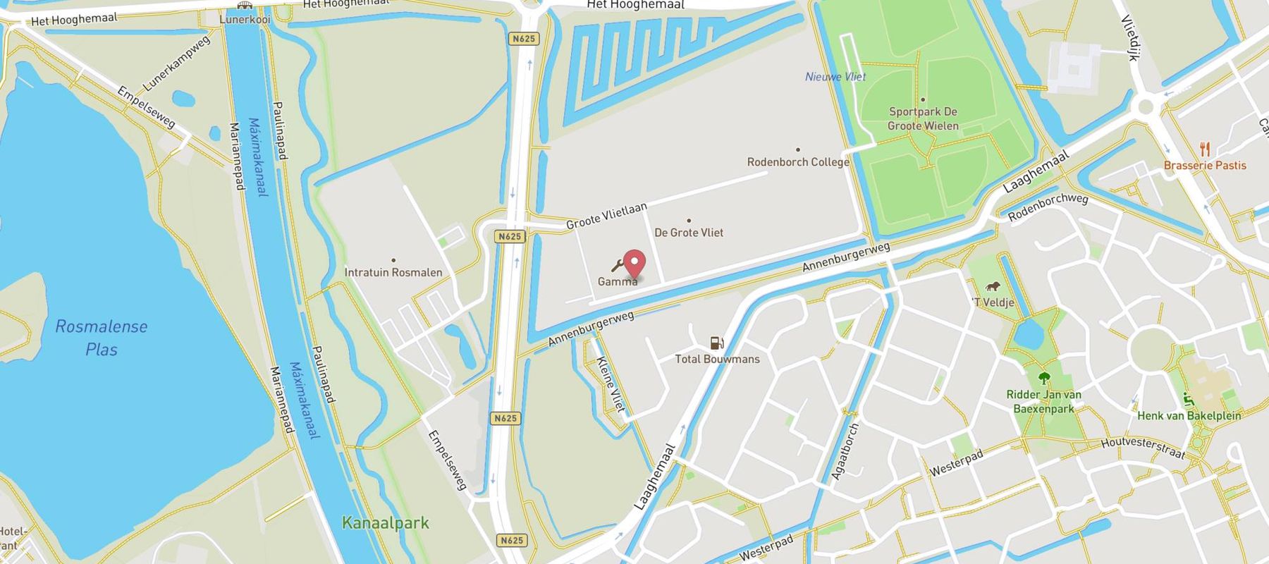 GAMMA bouwmarkt Rosmalen map