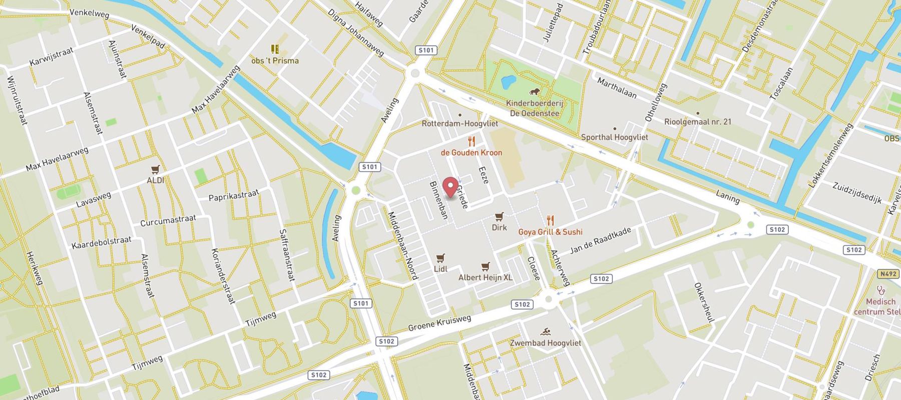 Pearle Opticiens Rotterdam Hoogvliet - Hoogvliet map