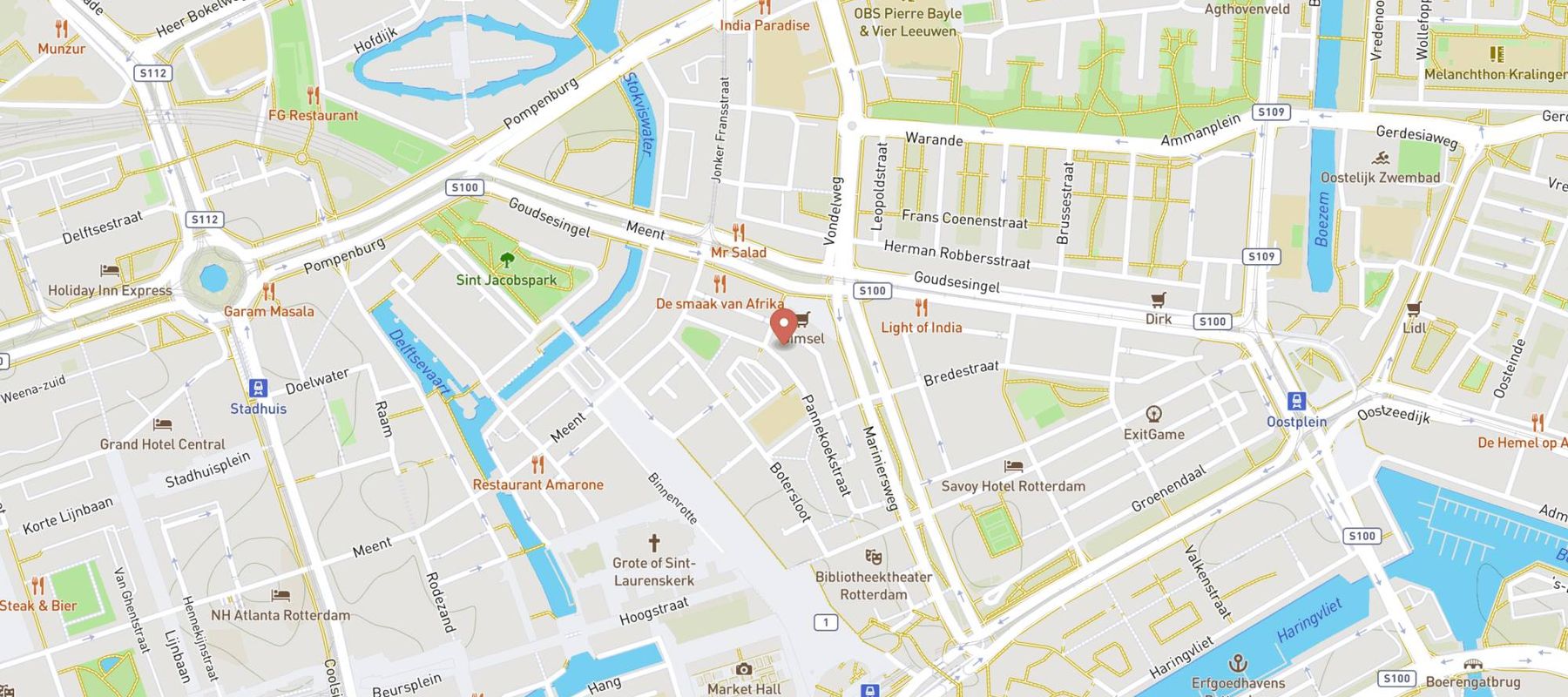 Restaurant Ají map