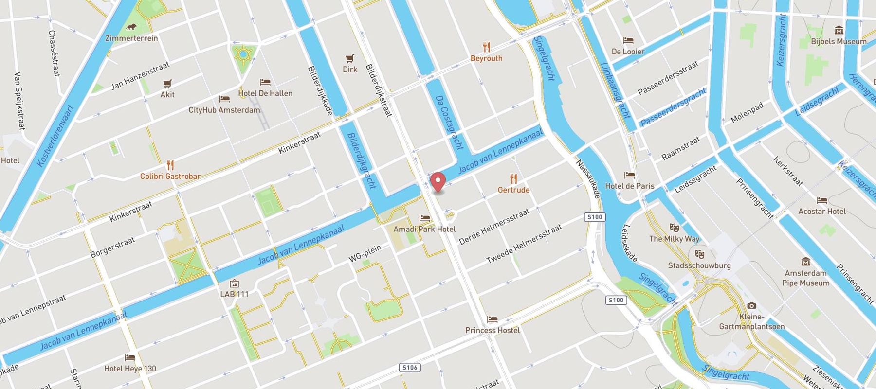Taco Mundo Amsterdam-Oud West map